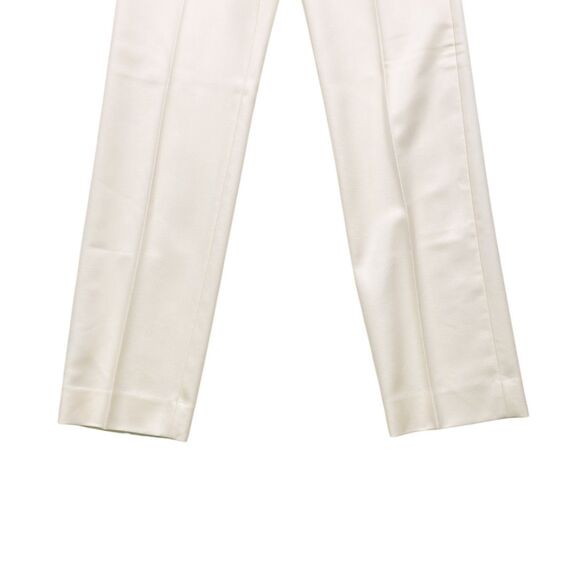 Banana Republic Women's Wool Pants Ivory High Rise Straight Leg Trousers 2 NWT - Picture 5 of 7